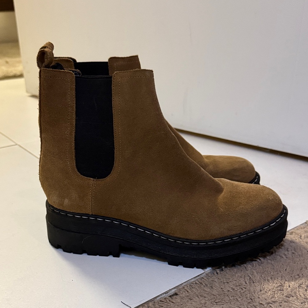 Marc Fisher Brown Ankle Boots